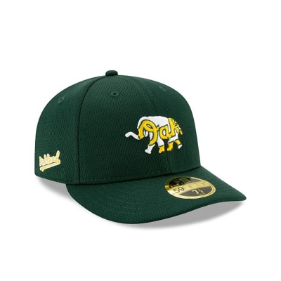 Oakland Athletics Gorra | New Era MLB 2021 Spring Training Low Profile 59fifty Fitted Cap Mexico - Verdes